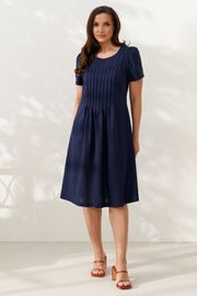 Sukienka Alta Moda #1033-7 temno-sinij