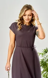Платье Ava fashion М-199 баклажановый