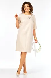 Sukienka Olga Style #S980 svetlo-bezh