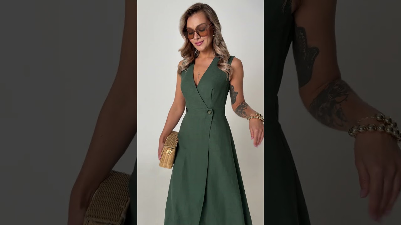 Сарафан арт. М 83 зеленый