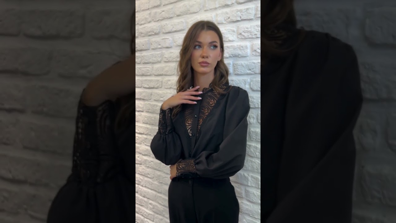 Блузка VIZAVI 718 черный цвет