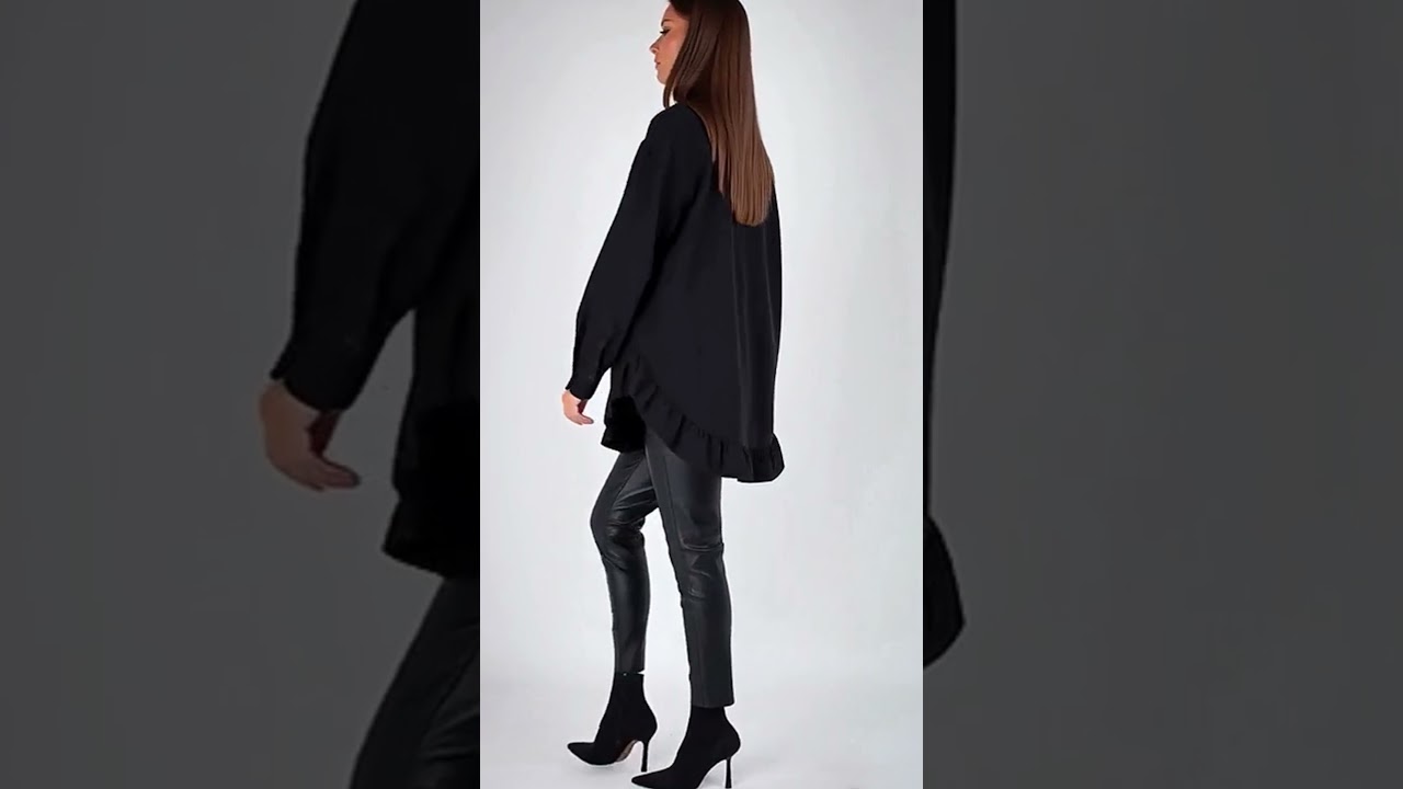 Блуза VIZAVI 743 черный цвет #fashion #fashionst #брендыодежды #стиль #одежда #fashion #брендыодежды