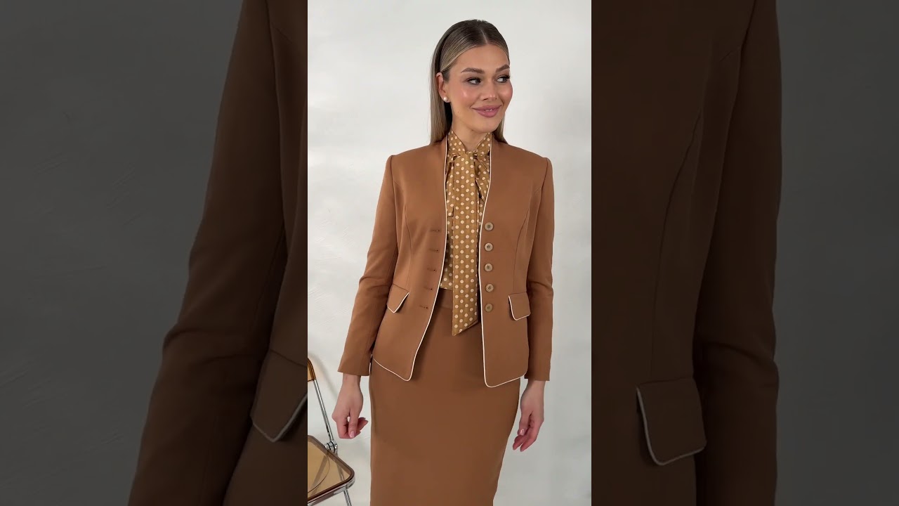 Классический костюм-тройка с кантом Мода-Юрс арт.  2808 kemel  #fashion  #брендыодежды  #стиль