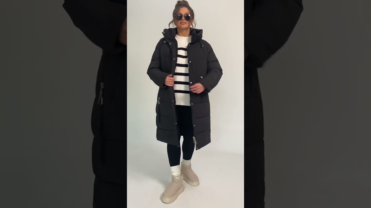 6290 пальто стёганое размерный ряд с 58 по 68 цвет чёрный