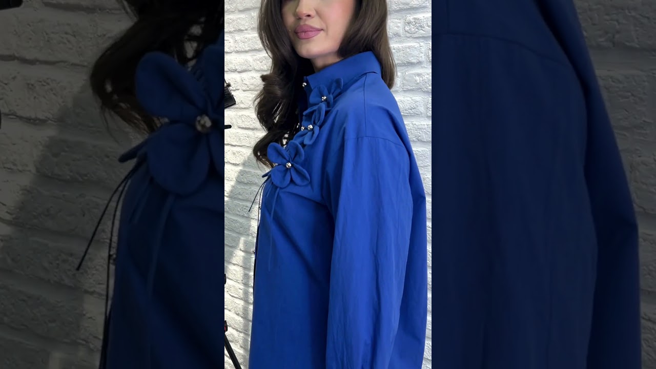 Блуза VIZAVI 820 васильковый цвет #fashion #модныепоказы #style #брендыодежды #fashionstyle #одежда