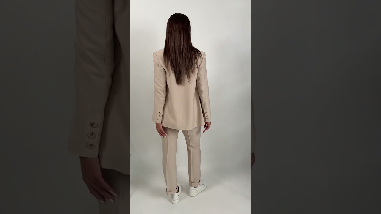 Летний брючный костюм-тройка Мода-Юрс арт. 2792 bezhevyj malinovyj  #fashion  #fashionstyle  #style
