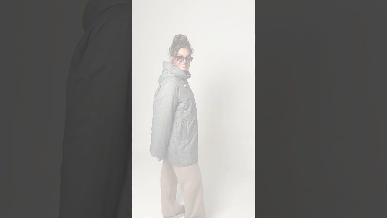 6339 куртка женская демисезонная утеплитель холлофайбер  размерный ряд с 60 по 70  цвет хакки