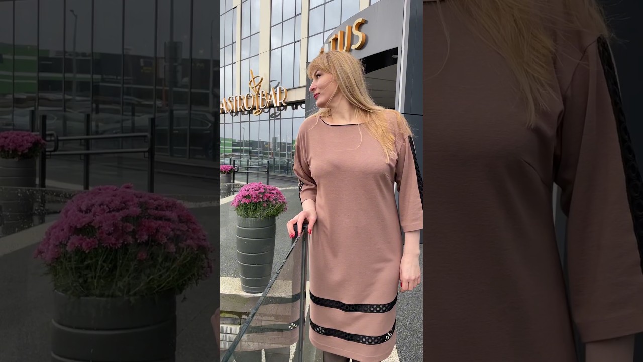 Кружева в городских джунглях. Платье женское 2174 Rumoda. Холод и дождь, а мы снимаем видео)