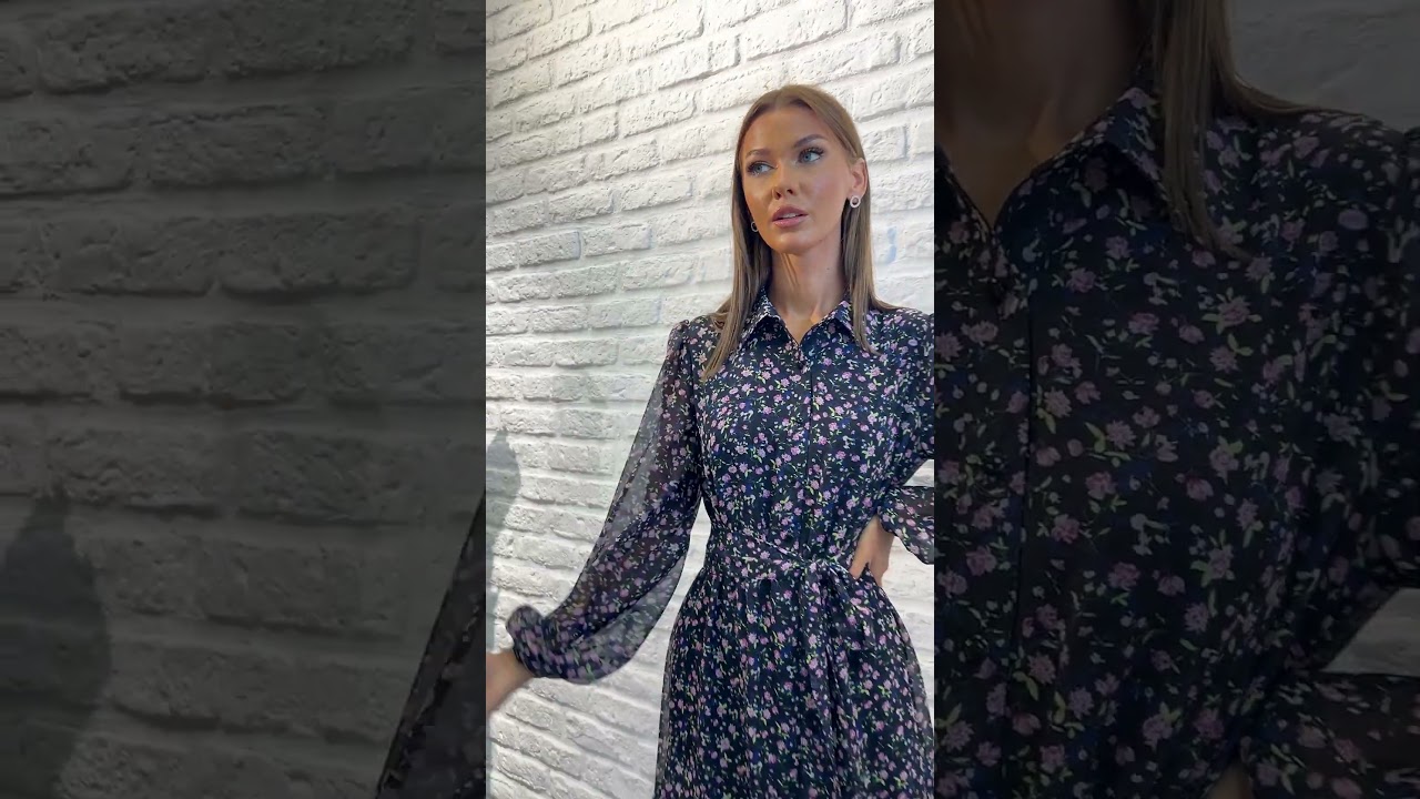 Платье женское VIZAVI 819 цветы #fashionstyle #модныепоказы #fashion #брендыодежды #style #стиль