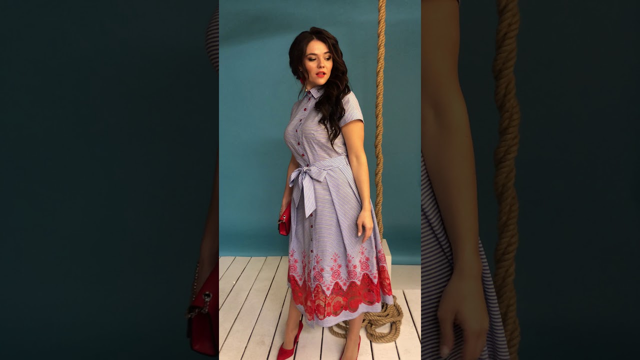 Легкое летнее платье из хлопка Мода-Юрс модель 2333