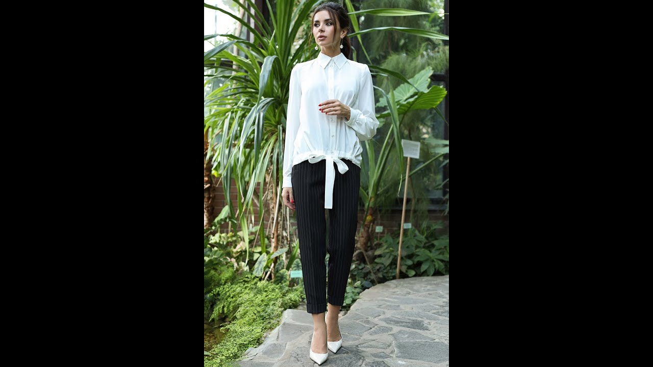 Женский брючный костюм Мода-Юрс модель 2698 kostyum molochnyj chernyj