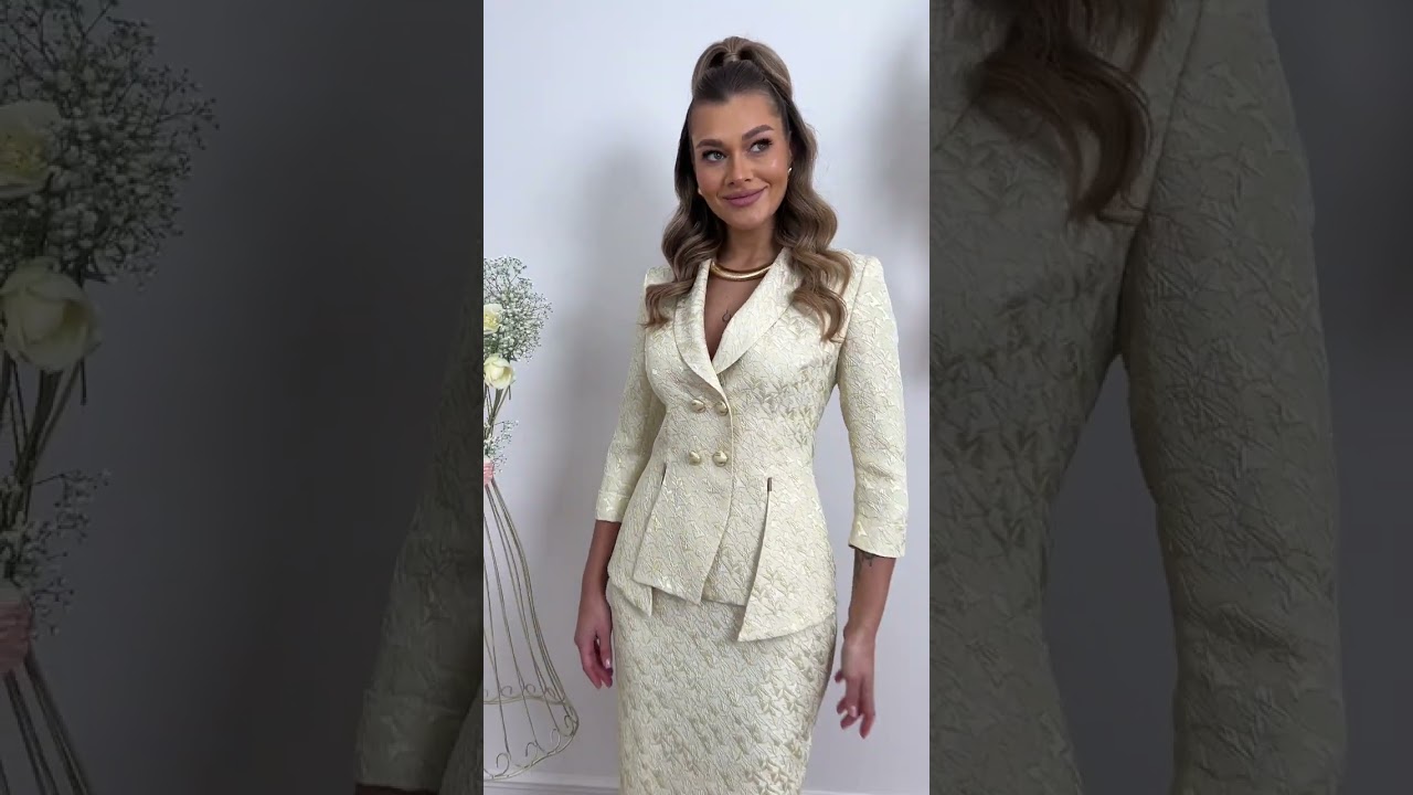 Нарядный костюм из жаккарда Мода-Юрс арт. 2768-4 vanil'  #fashion  #style  #styling