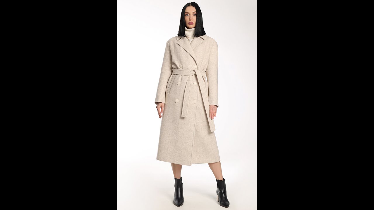 Пальто демисезонное Мода-Юрс 2739 molochnyj