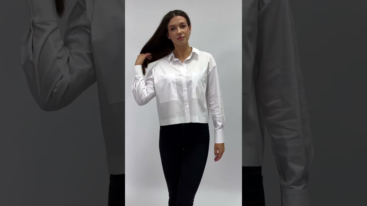 Рубашка женская VIZAVI 696 белый цвет