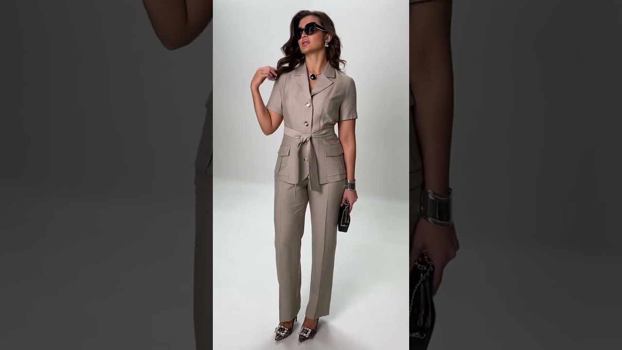 6161 костюм женский размерный ряд  с 48 по 54 цвет бежевый  https://bfree.by/index.php/gallery.html