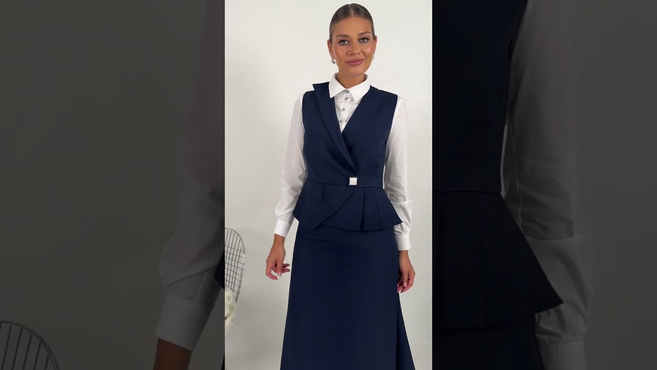 Классическая белая блуза со съемным цветком Мода-Юрс арт  2832bl  #fashion  #ootd  #fashionstyle