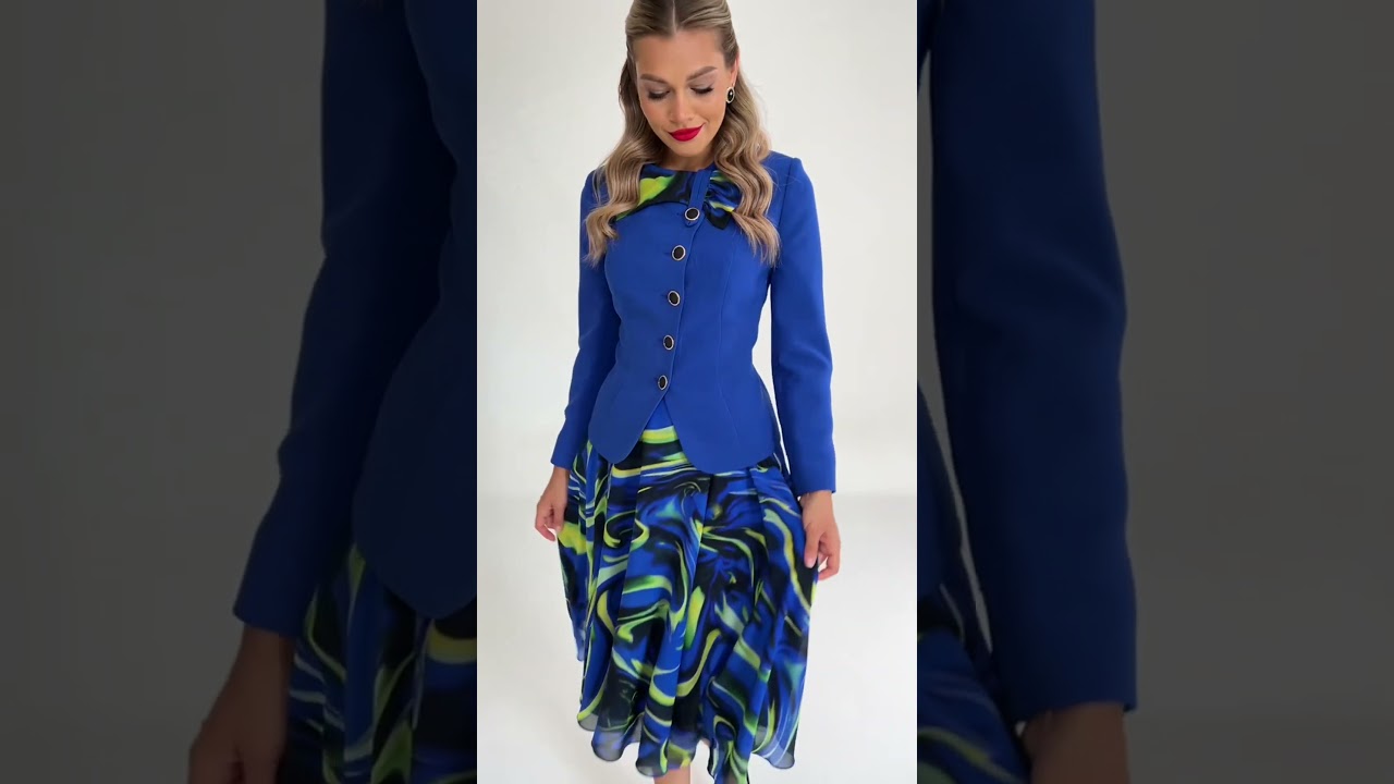 Нарядный комплект с шифоновой юбкой Мода-Юрс арт. 2868 vasilek  #стильныйlook  #styling  #fashion