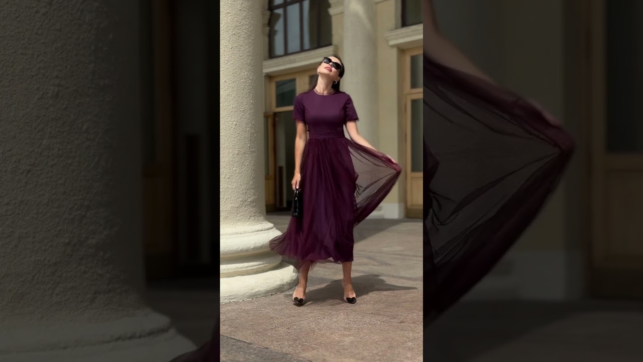 Нарядное фатиновое платье на свадьбу и торжество 💃 Платье больших размеров. 25-578-2 URS.by