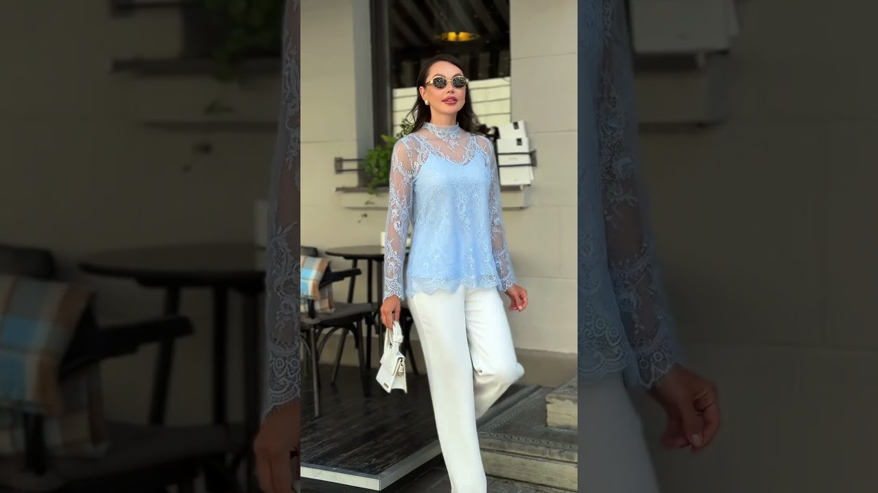 ✨ Идеальная блузка из гипюра для свадьбы и торжества ✨ 25-580-1 URS.by