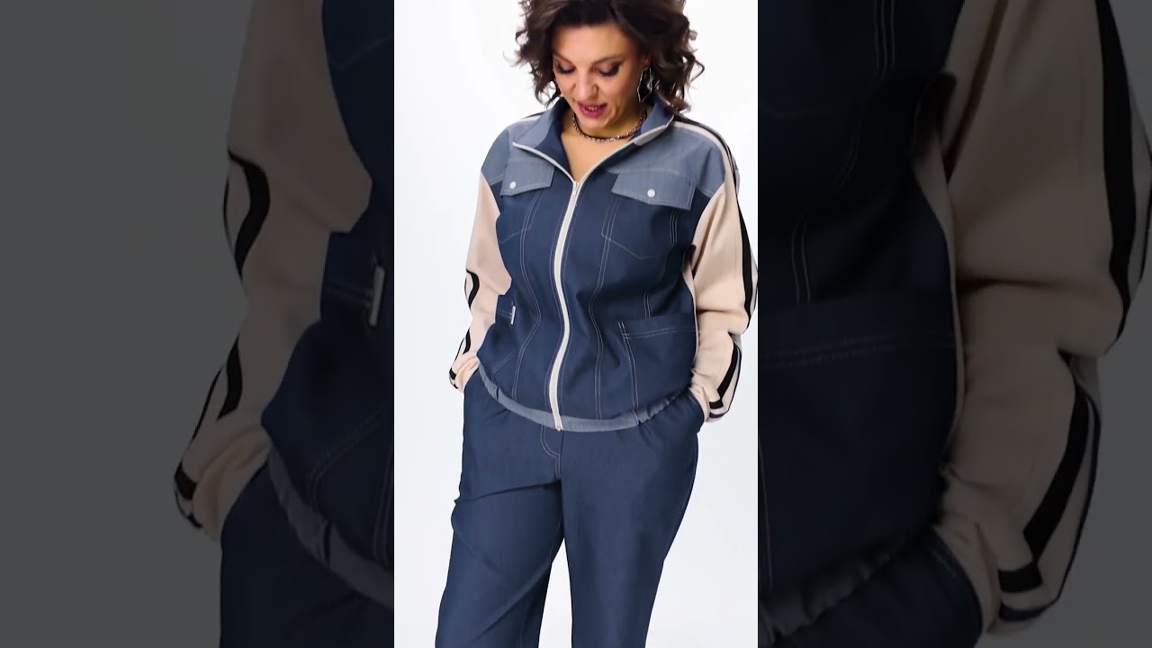 Костюм/комплект Aira Style 24236 сине-бежевый