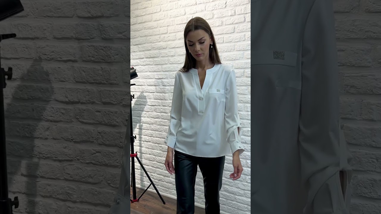 Блуза VIZAVI 739 молочного белого цвета #fashion #fashionst #брендыодежды #стиль #одежда #fashion