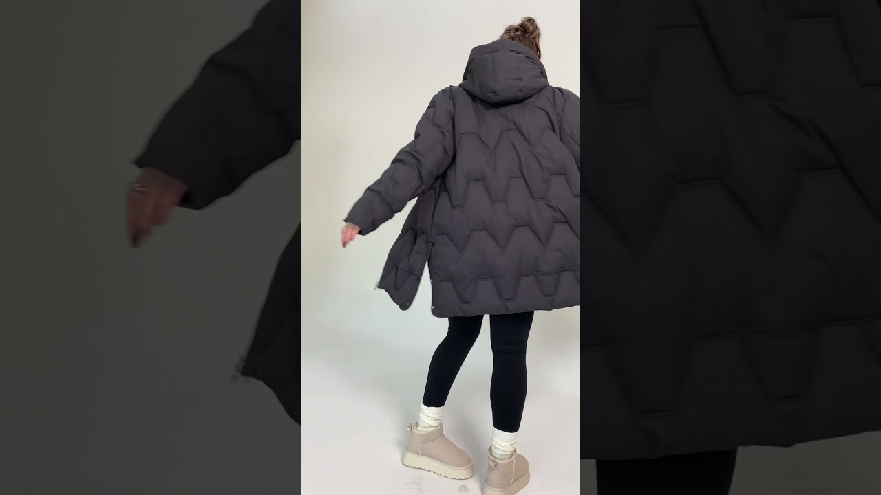6296 куртка зимняя размерный ряд 60-70 цвет чёрная