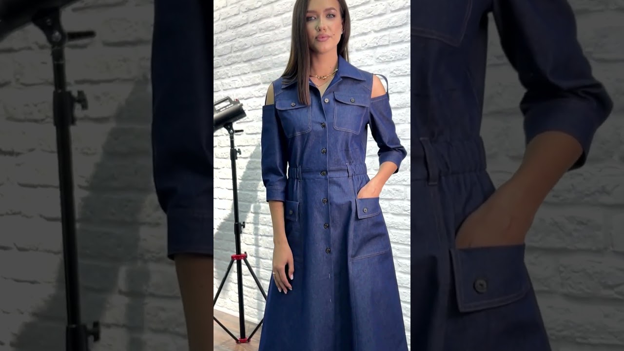 Платье женское VIZAVI 823 синий джинс #fashion #одежда #fashionstyle #стиль #style #мода