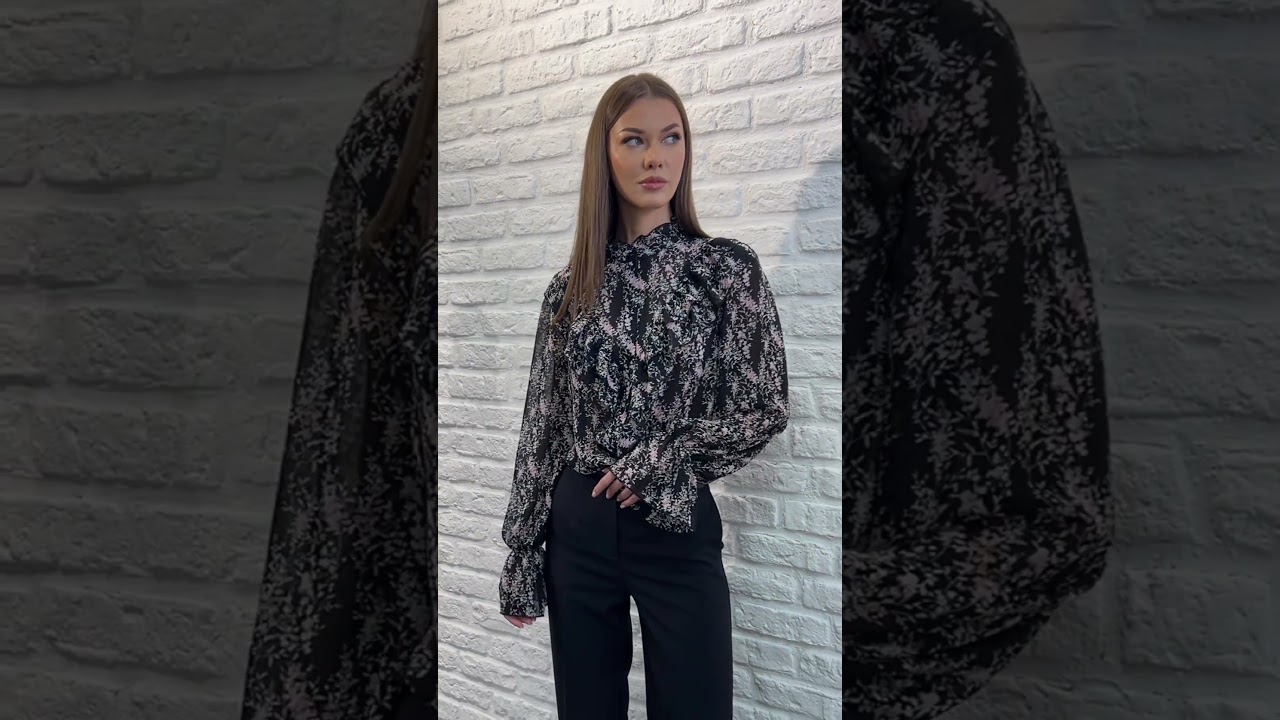 Блузка VIZAVI 744 цветочный пирнт #fashion #style #брендыодежды #модныепоказы #мода