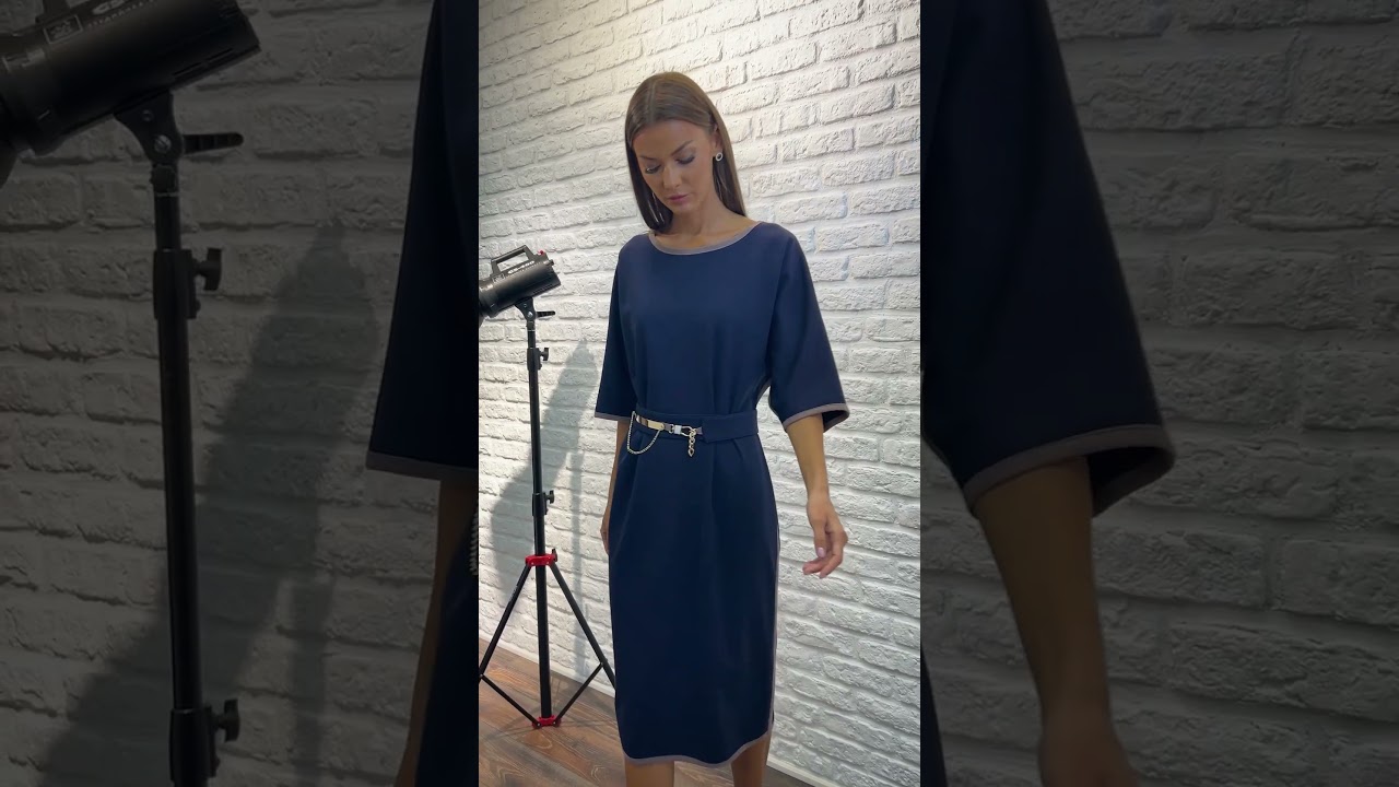 Платье VIZAVI 804 синего цвета #fashion #брендыодежды #одеждаизбелоруссии #стильxl