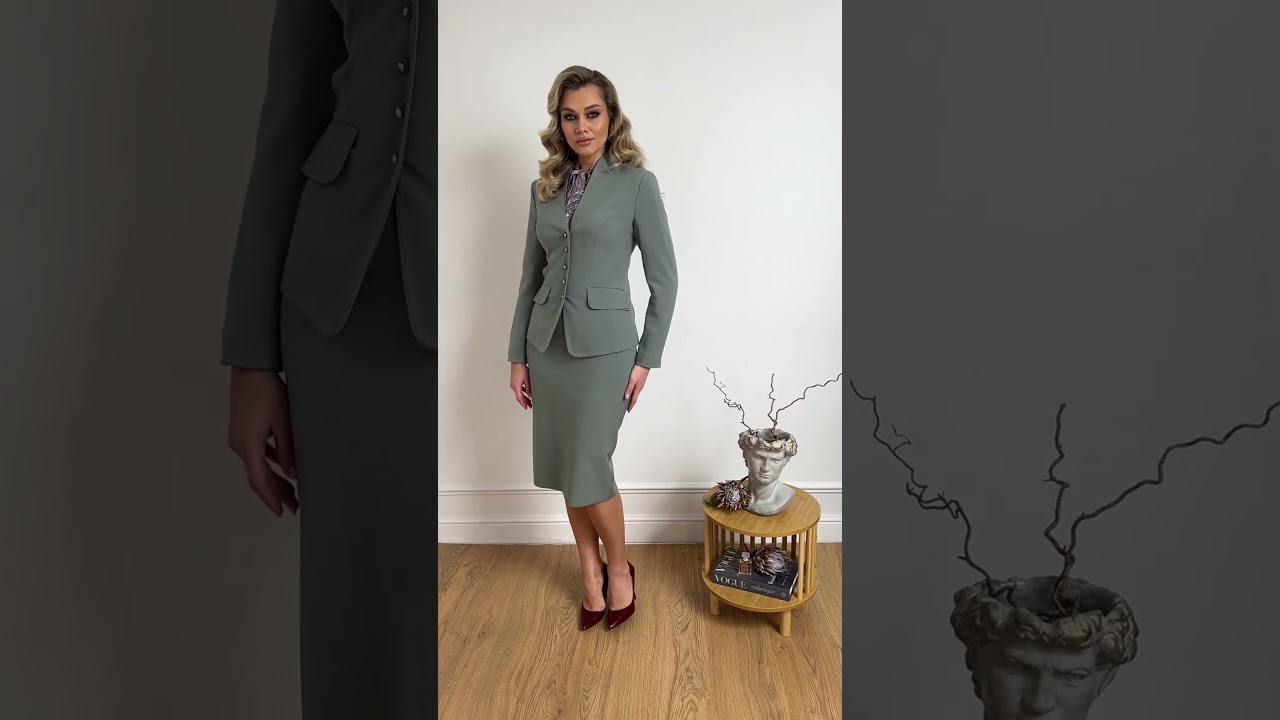 Классический костюм с кантом Мода-Юрс арт. 2808 seryj  #fashionstyle  #style  #fashion