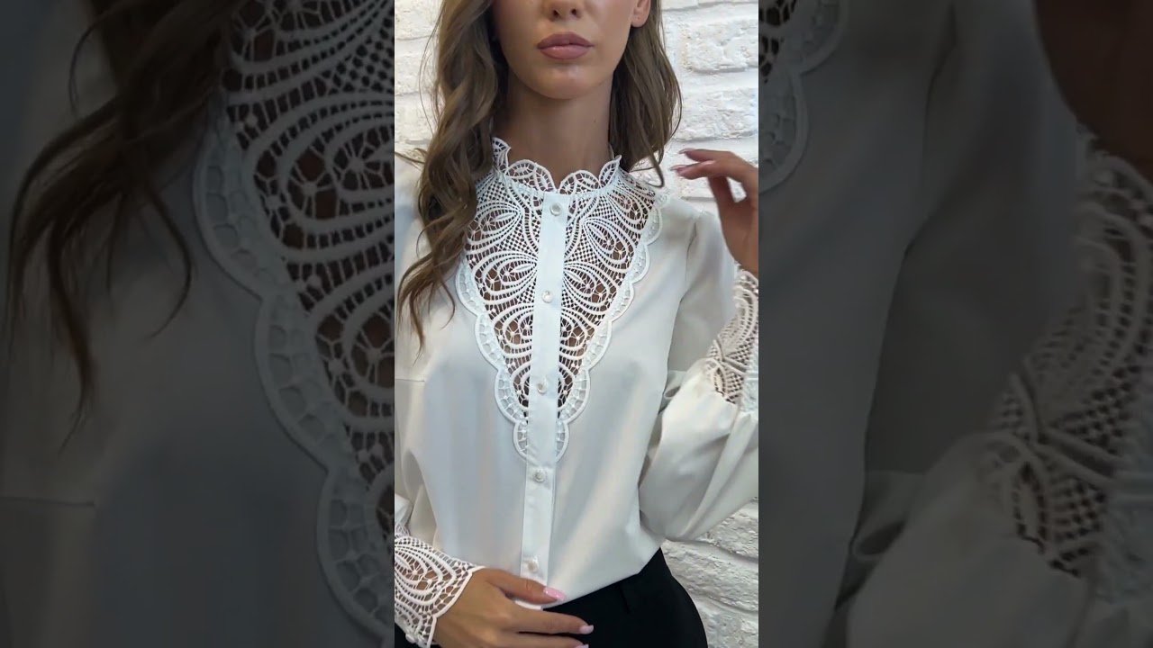 Блузка VIZAVI 718 белый (молочный) цвет