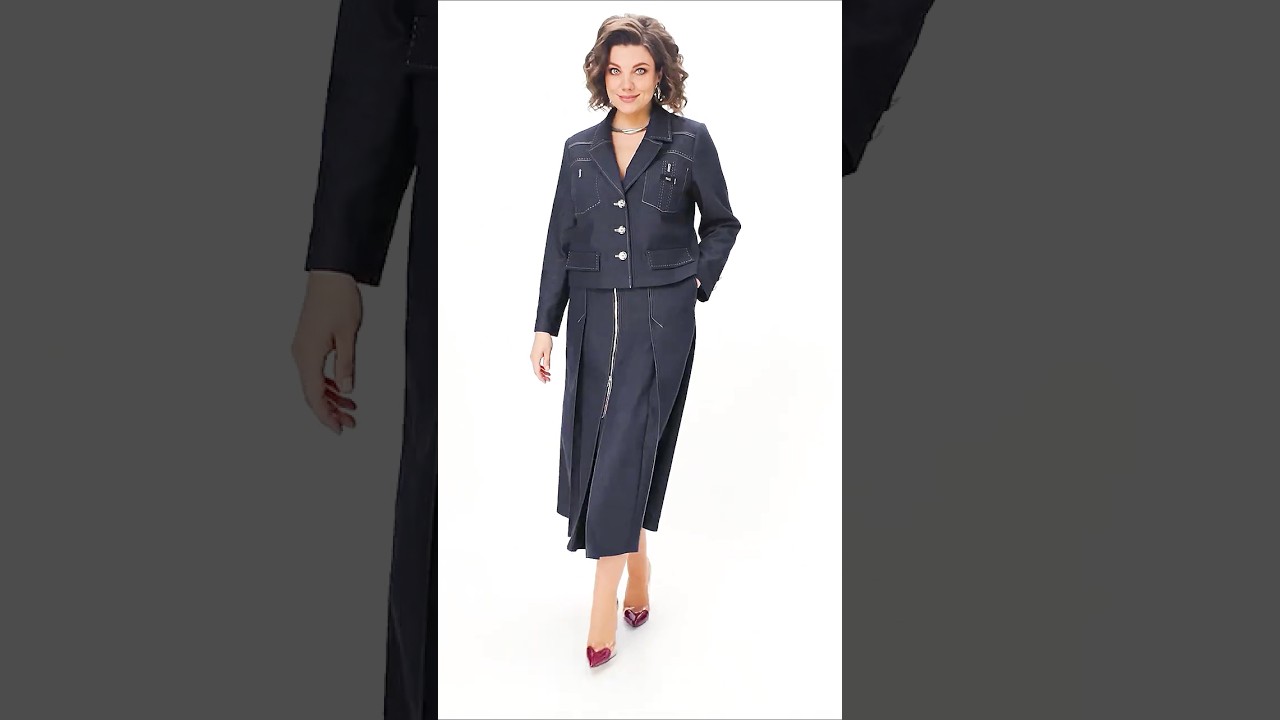 М24139.Рр 50-60. Синий. #модныепоказы #одеждаизбелоруссии #style #брендыодежды #мода