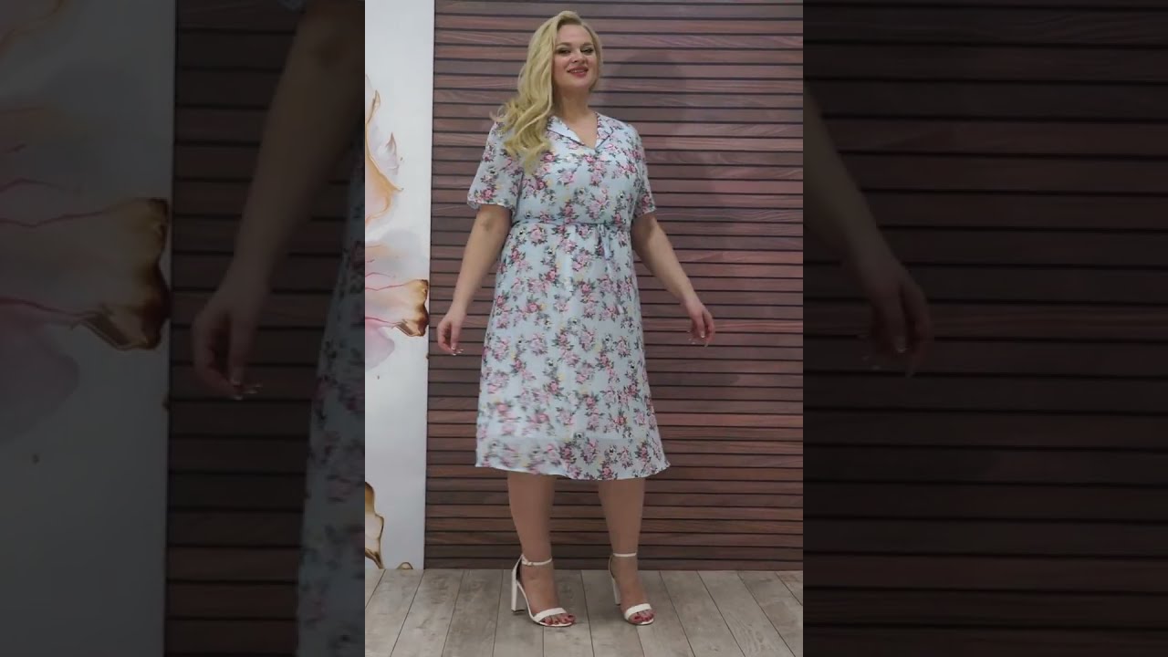 Модель 1919 цветы на голубом ALANI