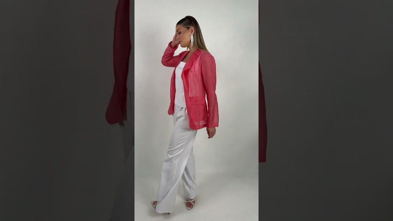Брючный костюм-тройка с облегченным жакетом Мода-Юрс арт 2973 korall  #fashion  #fashionstyle