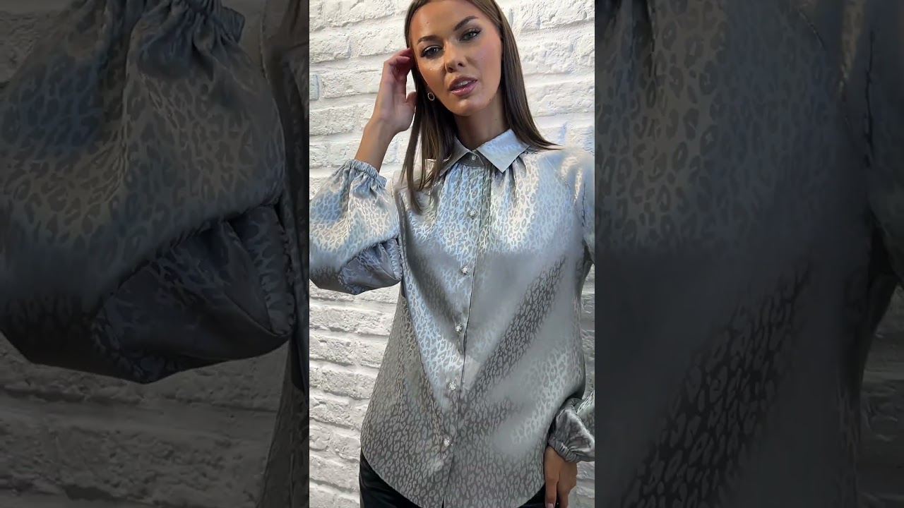 Блуза VIZAVI 742 серого цвета #fashion #fashionst #брендыодежды #стиль #одежда #fashion
