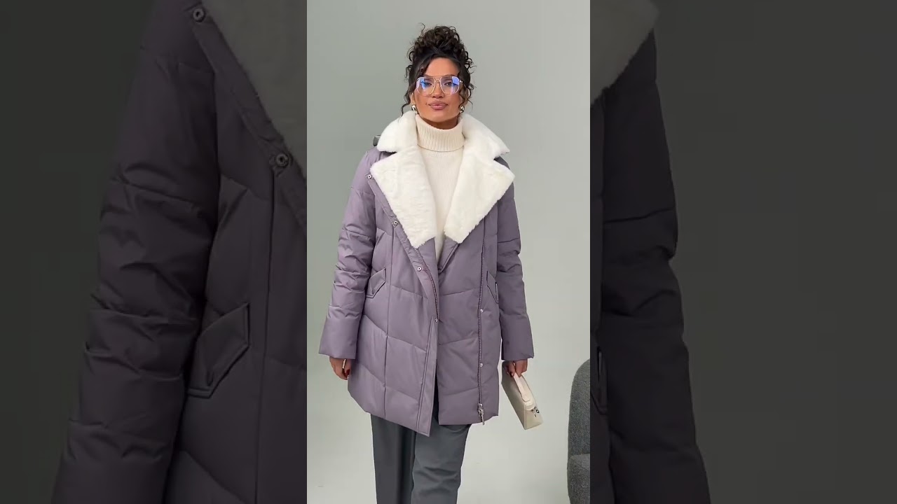 8020 пальто женское размерный ряд с 46 по 56 цвет лиловый