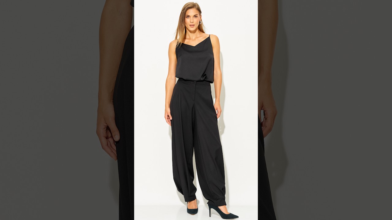 LAIKONY L-490-1 черный топ, L-974-2 черный брюки     #fashion #одеждаизбелоруссии #стиль