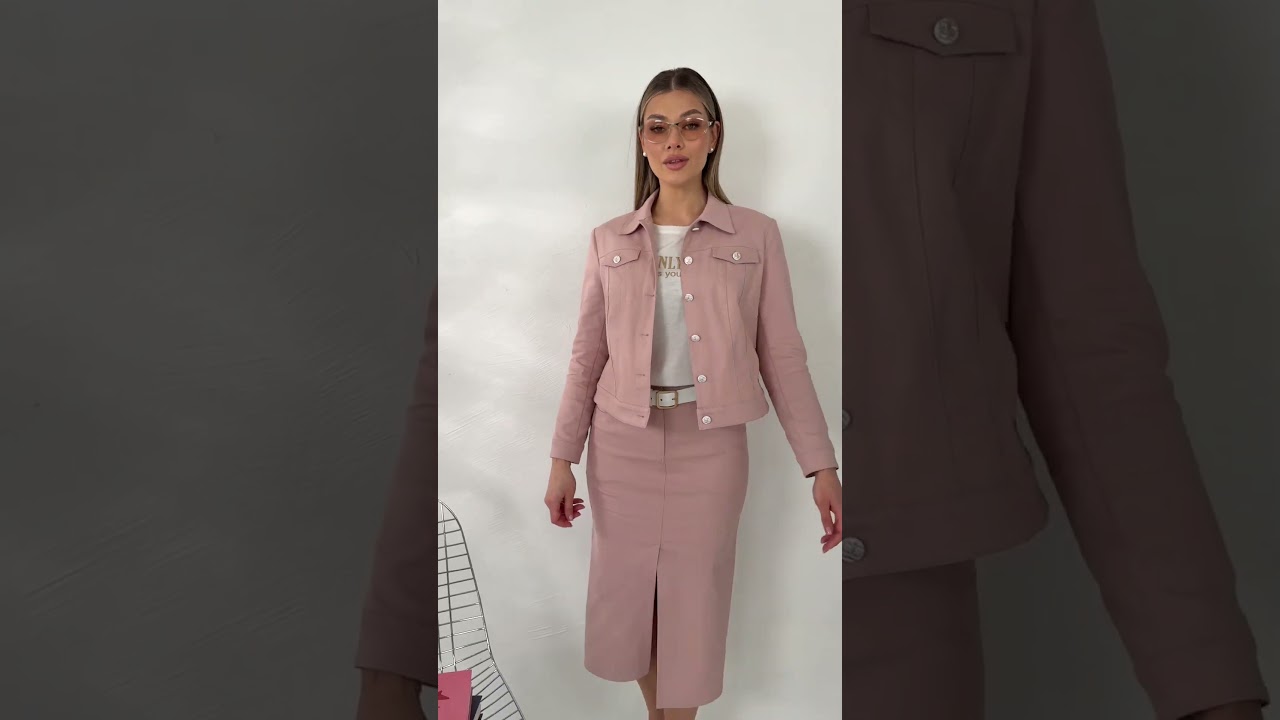 Джинсовый костюм-двойка Мода-Юрс арт 2847 pyl'naya roza  #fashion  #брендыодежды  #стиль