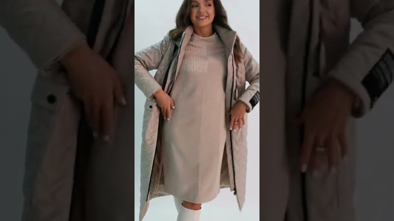 Теплое пальто "MisLana" модель 7211