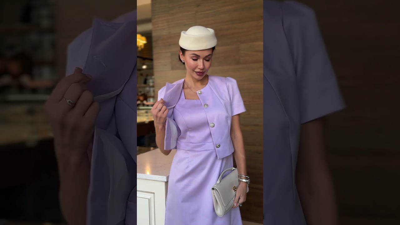 Нарядный костюм с платьем - элегантный образ для офиса и города. 24-456-3 URS.by