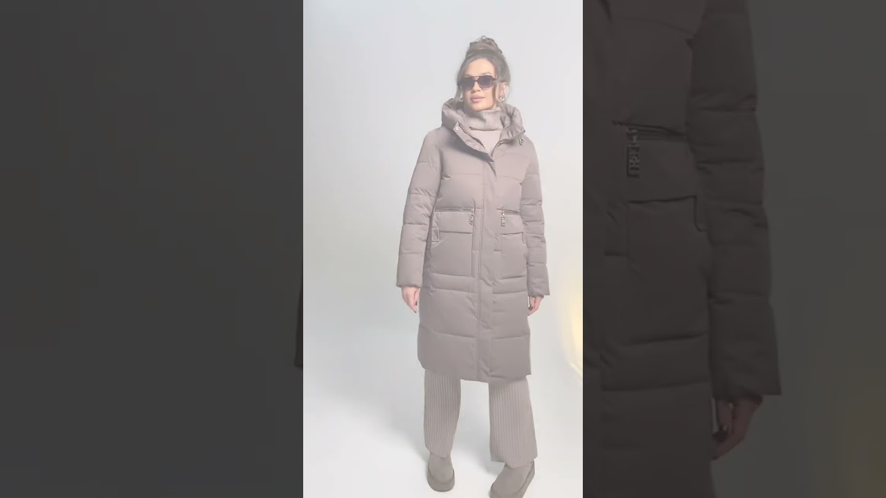 6295 пальто стёганое размерный ряд с 48 по 58 цвет какао