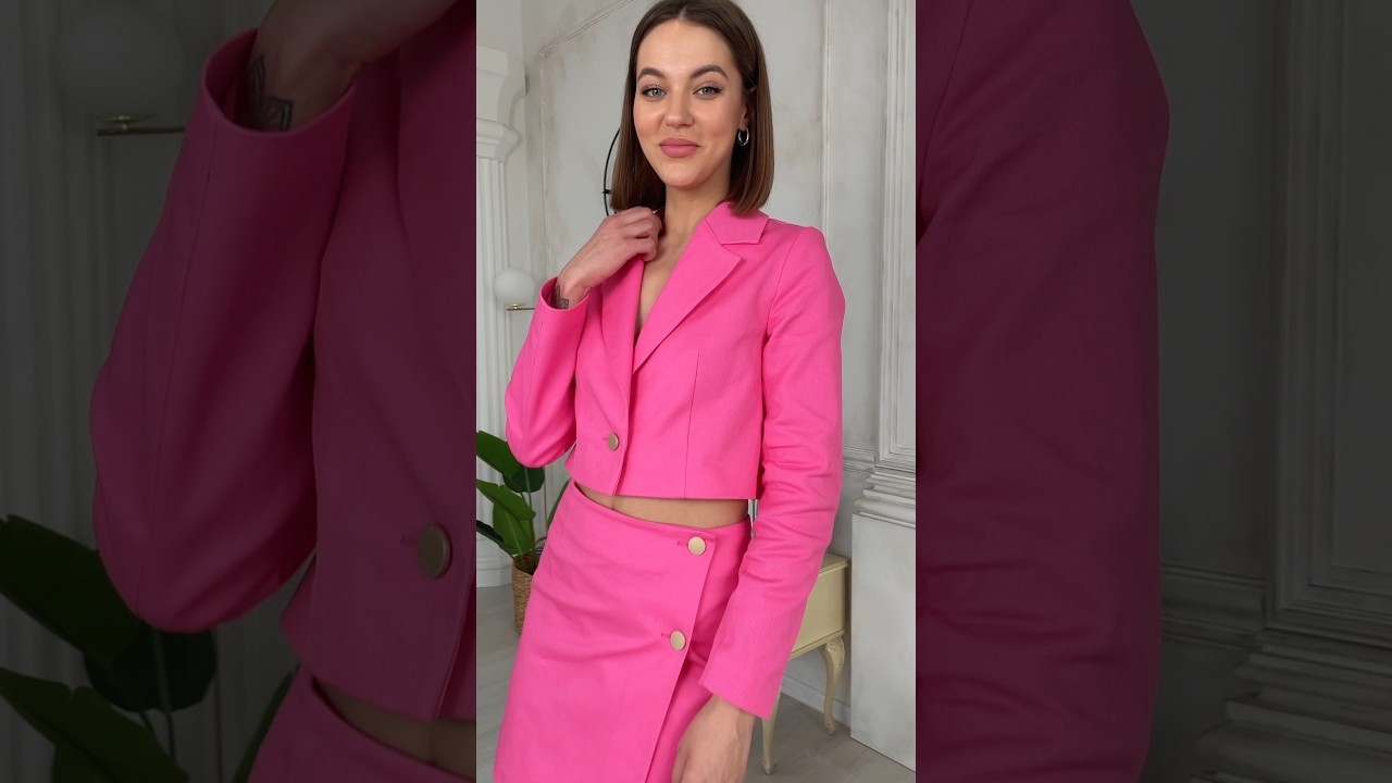 Розовая пантера. Жакет женский 2199 и Юбка 2186 Rumoda. #женскаяодежда #одеждаизбеларуси #жакеты