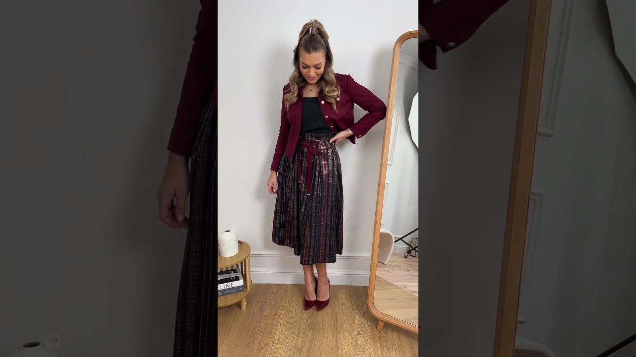 Костюм в джинсовом стиле Мода-Юрс арт. 2400 bordo  #style  #стильныйlook  #fashion