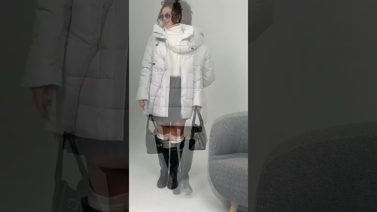 8021 пальто женское размерный ряд с 46 по 56 цвет светло-серый