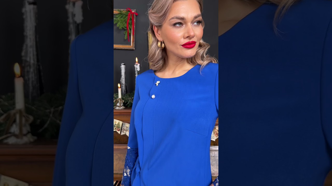 Нарядный брючный костюм Мода-Юрс арт.  2462 vasilek #fashion  #style