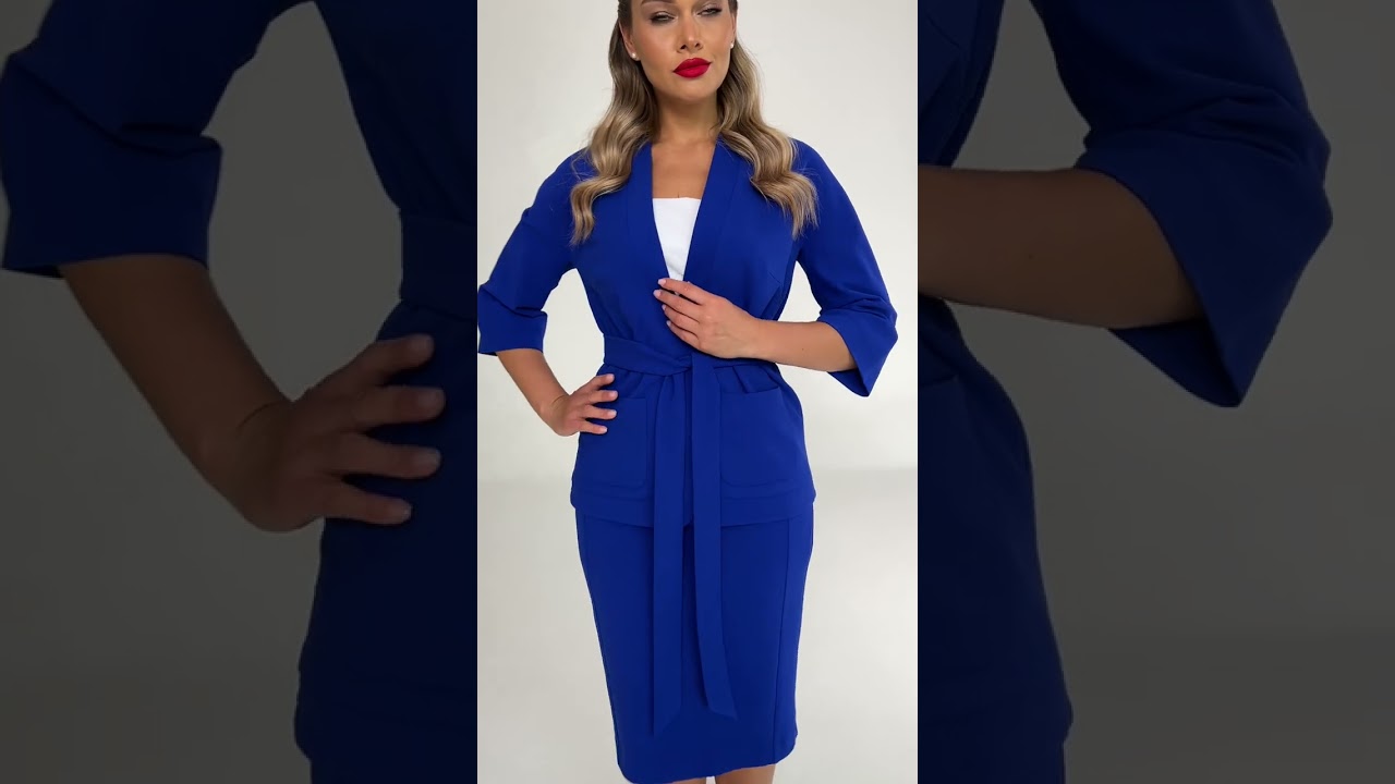 Офисная двойка с юбкой Мода-Юрс арт. 2218 vasilek  #style  #styling  #ootd  #мода