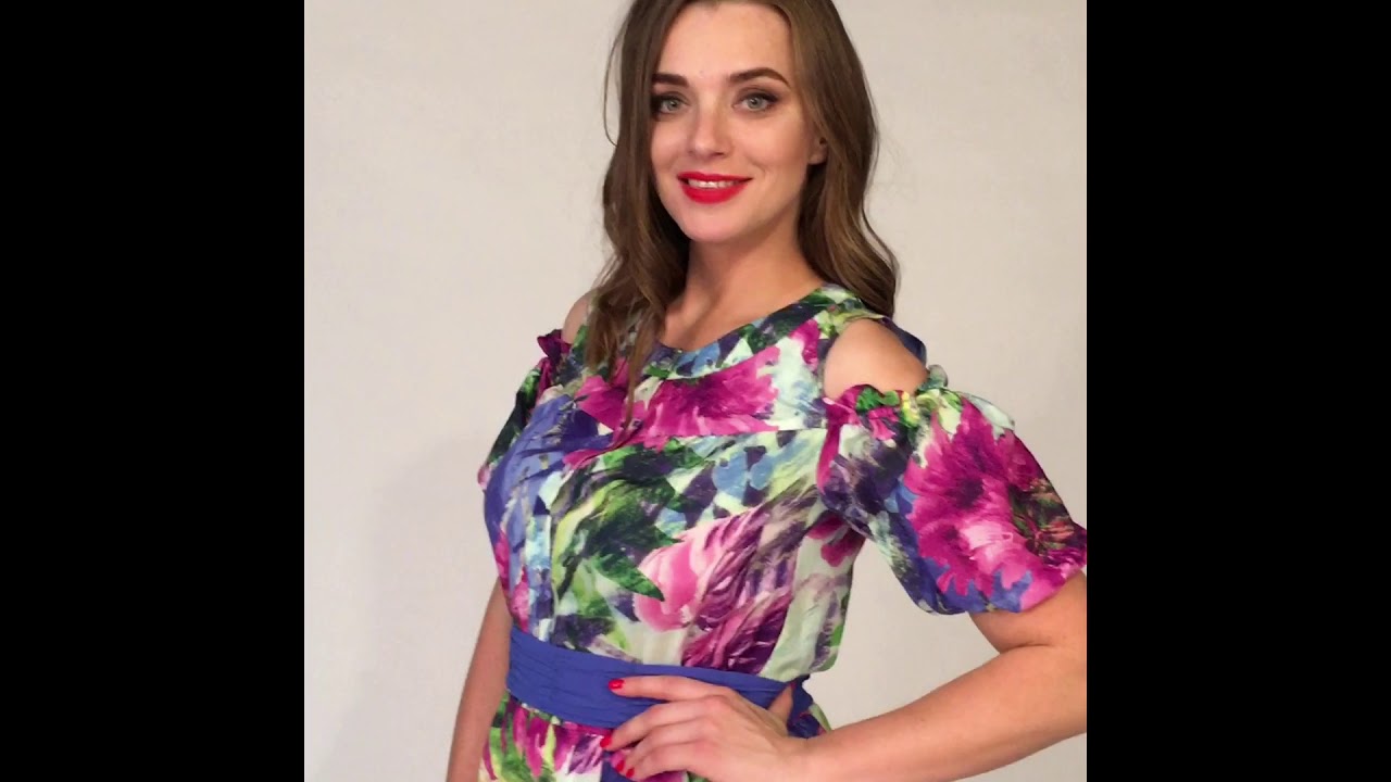 Платье из хлопка 955 размеры 44-48 LaKona белорусская одежда