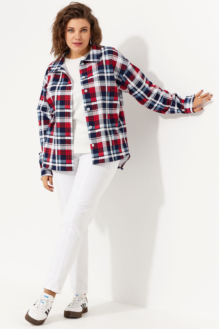 Рубашка BegiModa арт. 4103 красная клетка