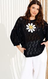 Джемпер Elletto Life 13010 черный