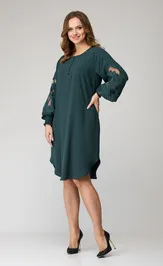 Sukienka SandyNA 130118 sero-zelenyj